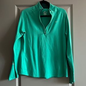 Nike Dri-Fit Teal 1/4 Zip Pullover